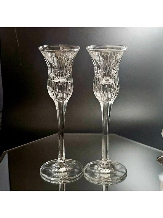 Princess House Other - 2 Princess House Highlights Candlestick Holders 8" tulip shape romantic candleli